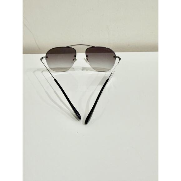 Prada SPR58O Polycarbonate Aviator Sunglasses Gray Men's - Picture 2 of 4